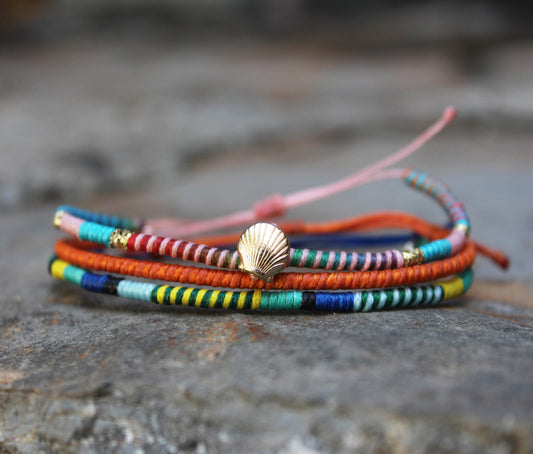 Loop Thin Bracelet Set of 3 / Beach