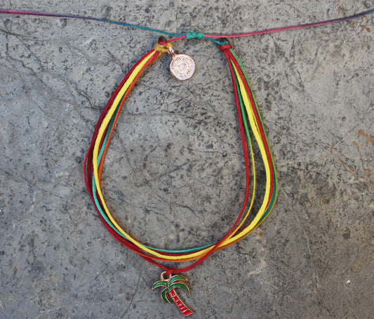 Cordas Anklet / Red Palm