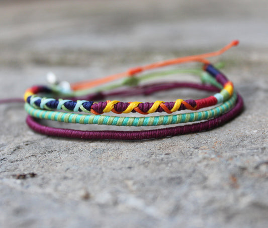 Loop Thin Bracelet Set of 3 / Bali
