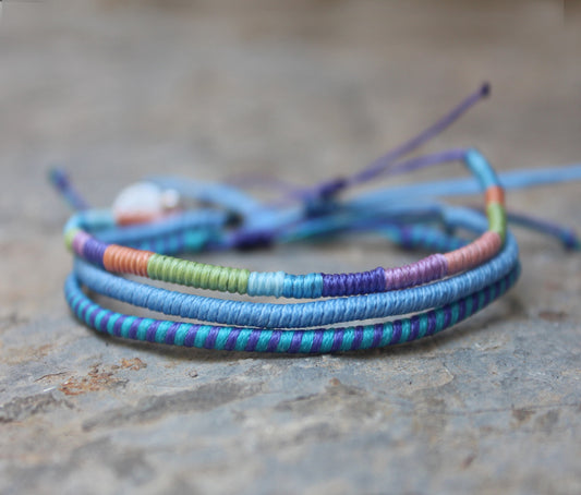 Loop Thin Bracelet Set of 3 / Pastel