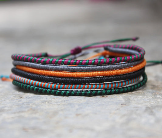 Loop Thin Bracelet Set of 6 / 02