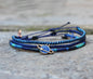 Loop Thin Bracelet Set of 3 / Planet Blue Star