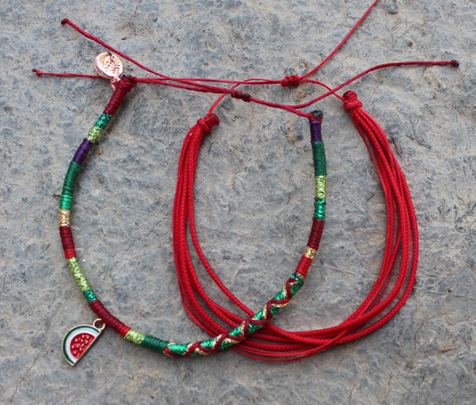 Sandia Verano Anklet Set Of 2